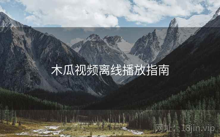 木瓜视频离线播放指南