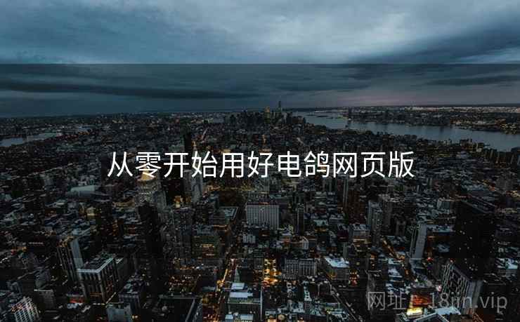 从零开始用好电鸽网页版
