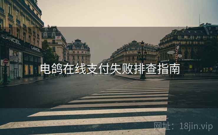 电鸽在线支付失败排查指南