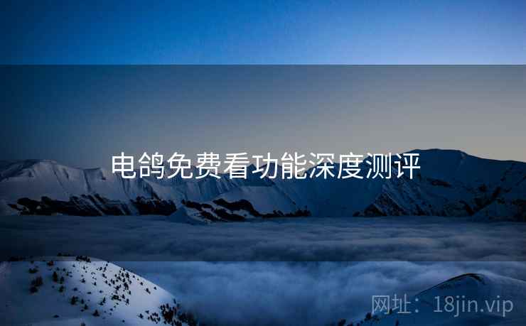 电鸽免费看功能深度测评